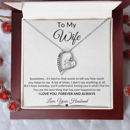 To My Wife Best Thing| Forever Love Necklace LTE