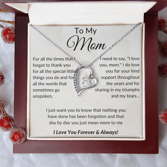 Mom Never Forgotten | Forever Love Necklace