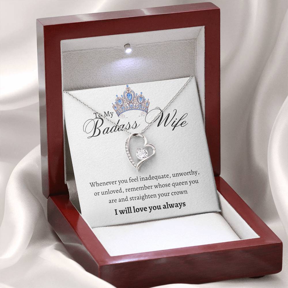 Badass Wife Forever Love Necklace