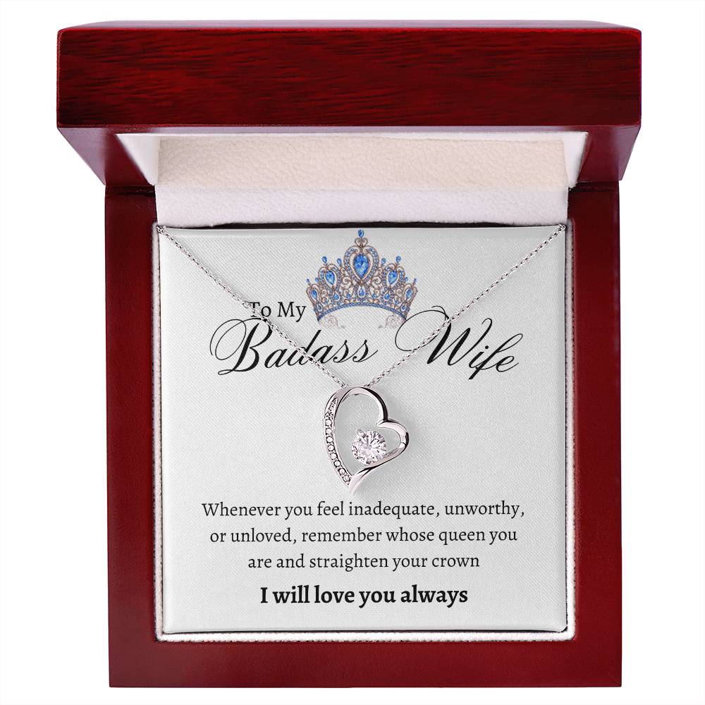 Badass Wife Forever Love Necklace