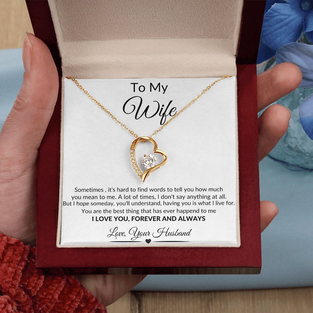 To My Wife Best Thing| Forever Love Necklace LTE