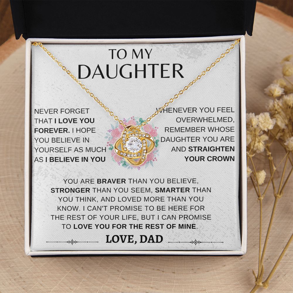 Daughter Crown| Love Knot Necklace