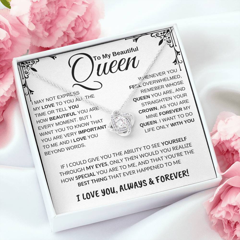 Queen Love Knot Necklace