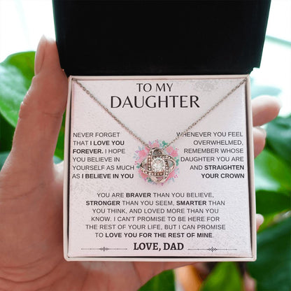 Daughter Crown| Love Knot Necklace