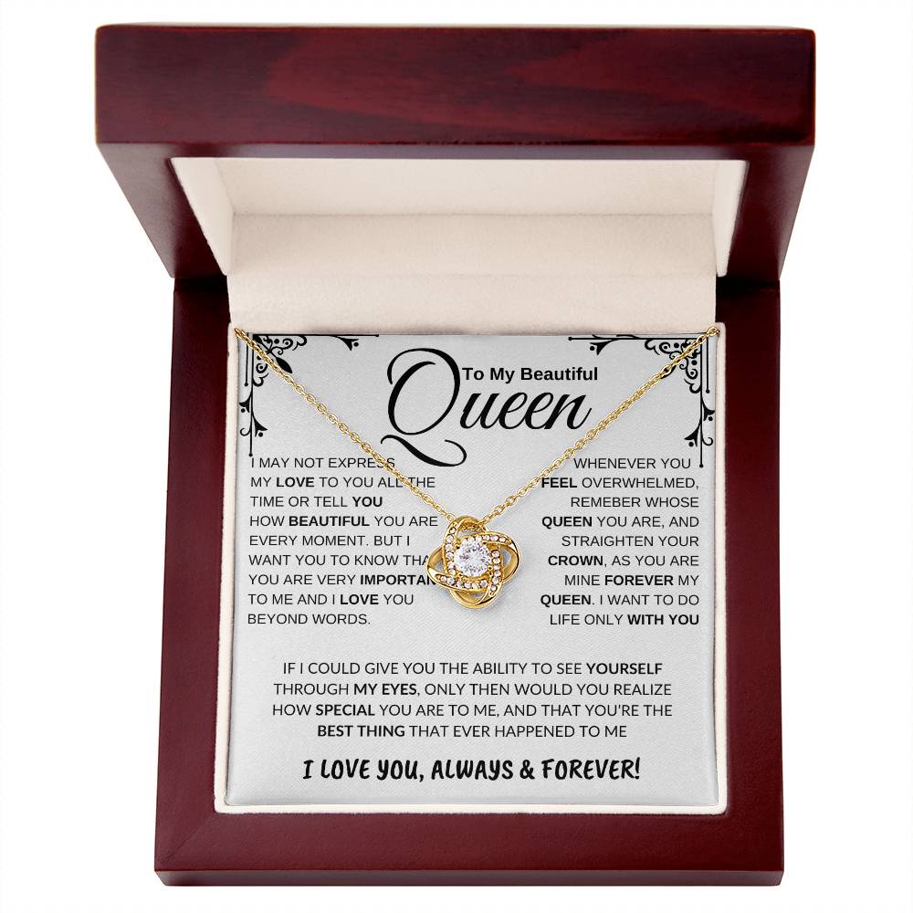 Queen Love Knot Necklace