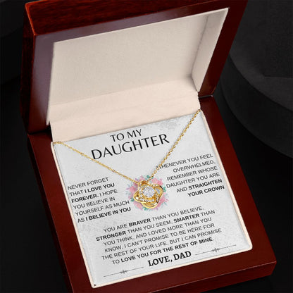 Daughter Crown| Love Knot Necklace