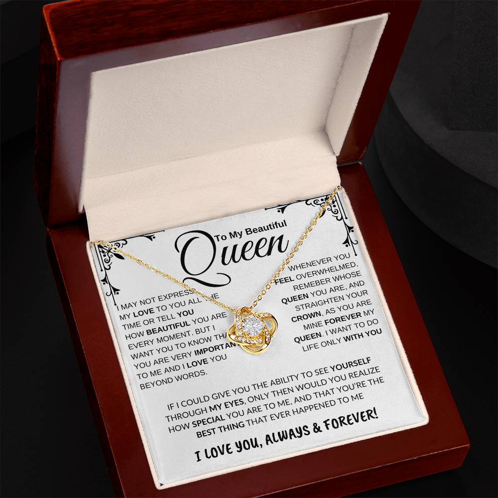 Queen Love Knot Necklace