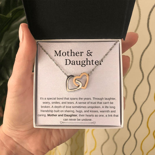 Mother & Daughter| Interlocking Hearts Necklace