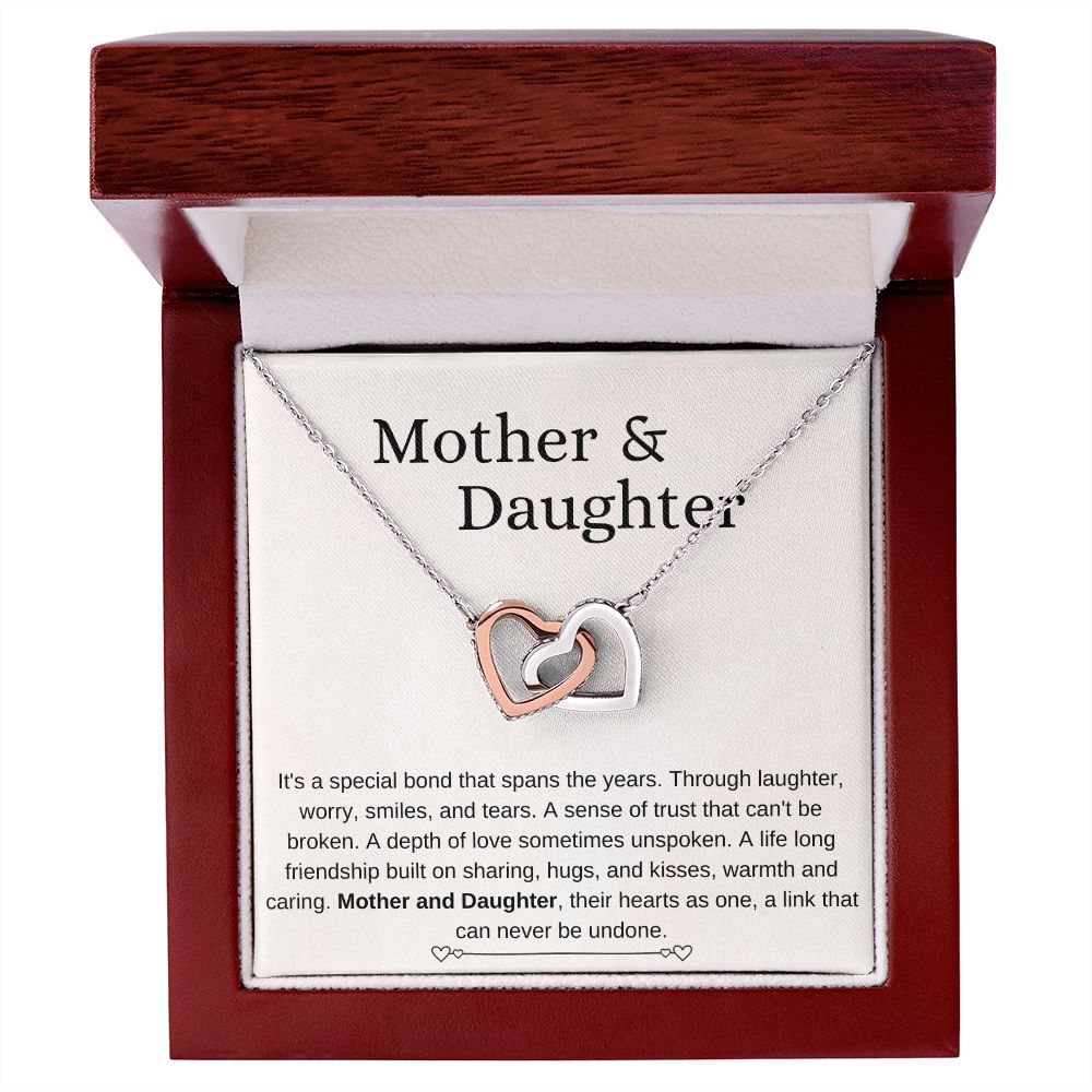 Mother & Daughter| Interlocking Hearts Necklace