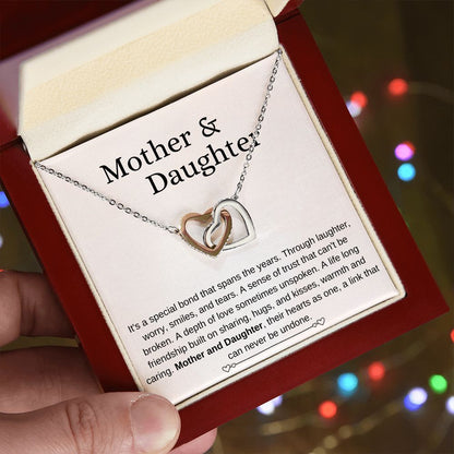 Mother & Daughter| Interlocking Hearts Necklace