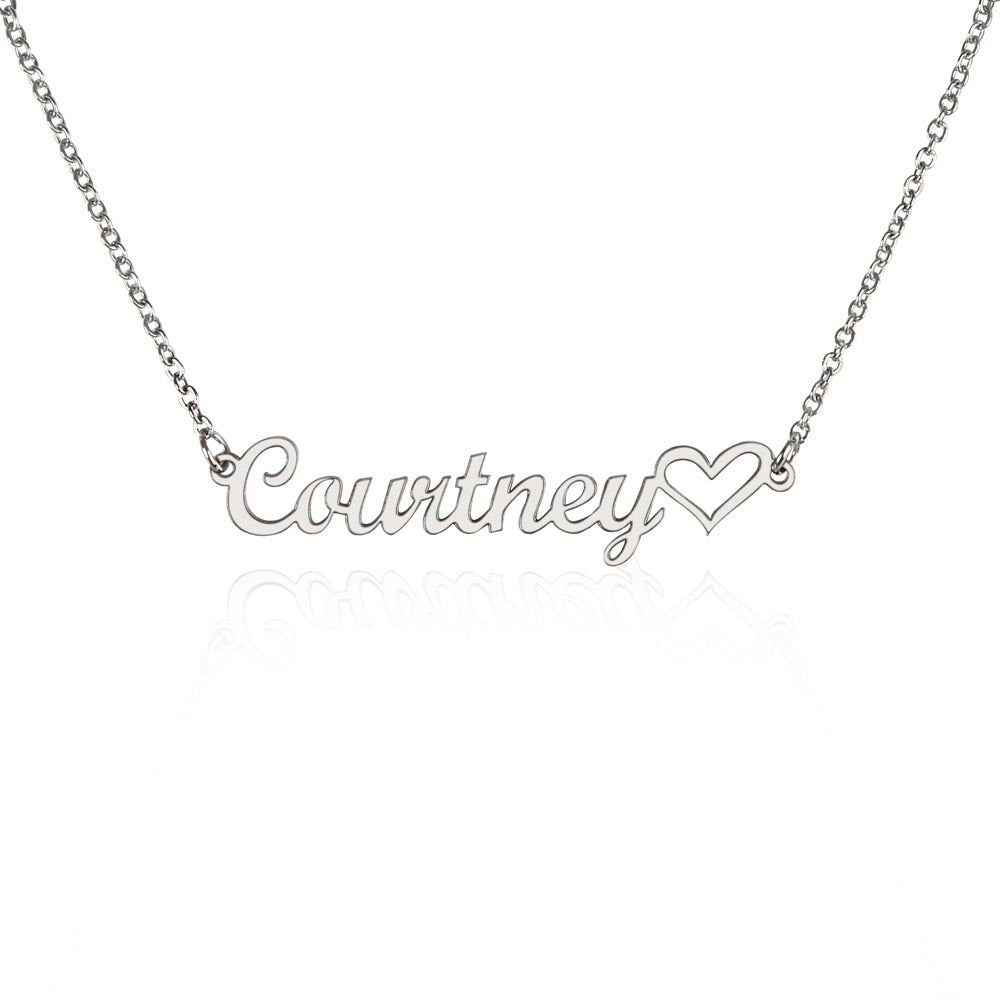 Exceptional You Name Necklace + Heart