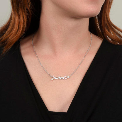 Exceptional You Name Necklace + Heart