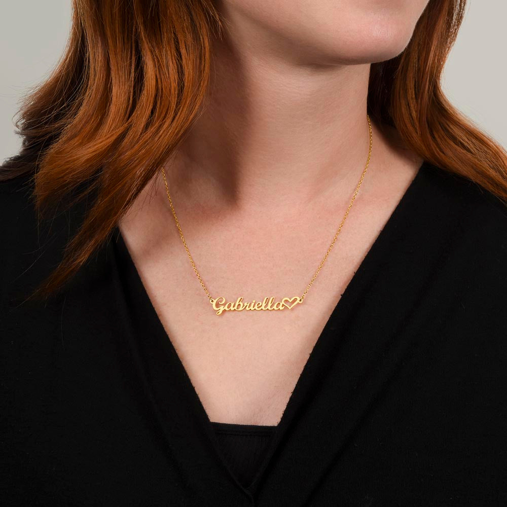 Exceptional You Name Necklace + Heart