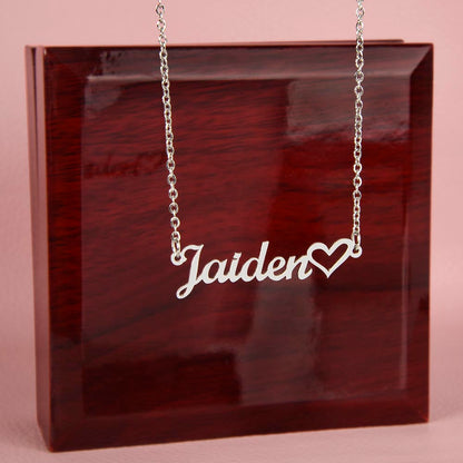 Exceptional You Name Necklace + Heart