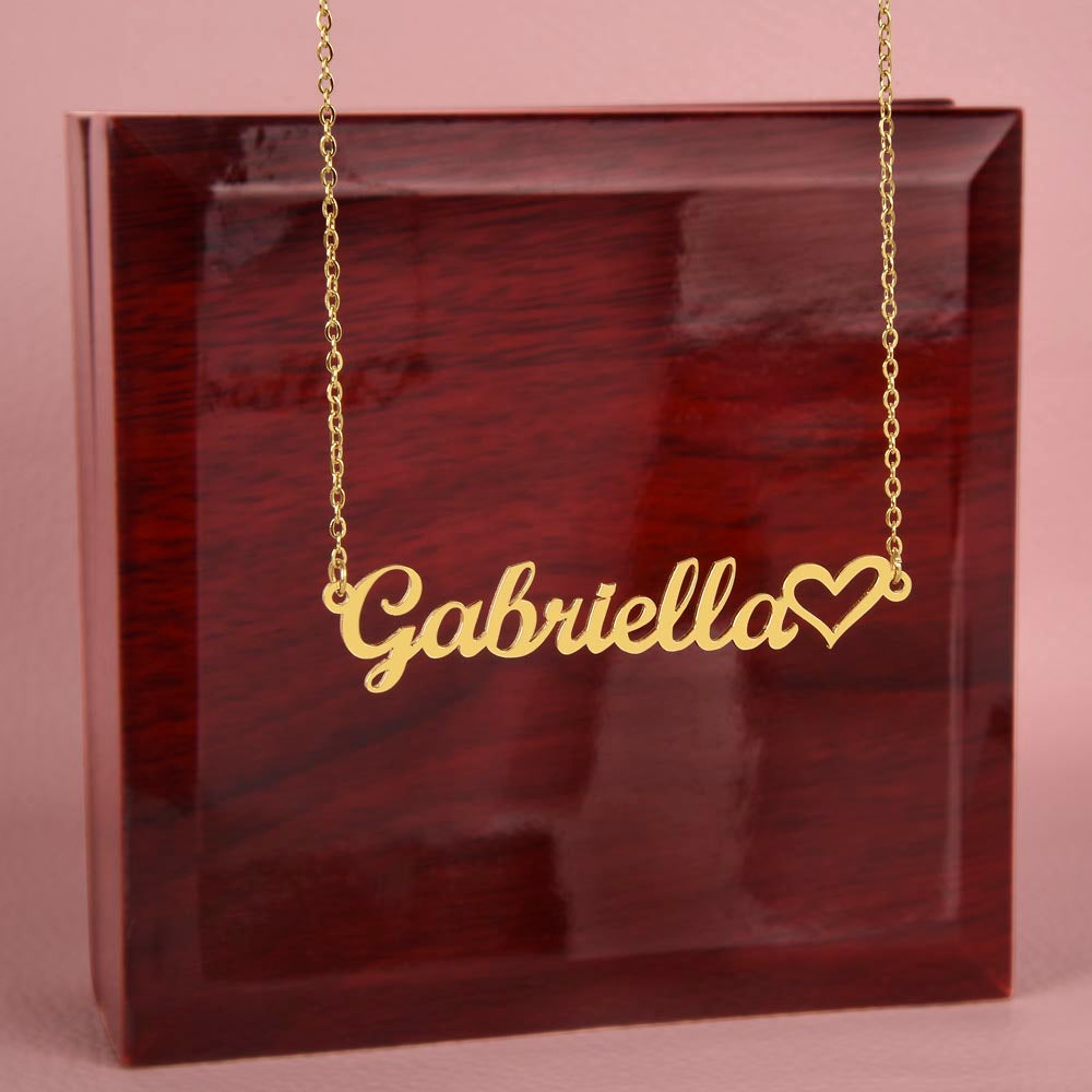 Exceptional You Name Necklace + Heart