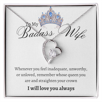 Badass Wife Forever Love Necklace