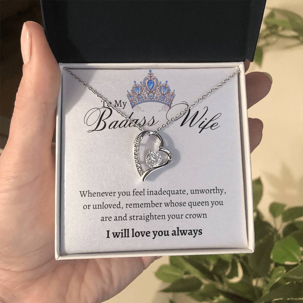 Badass Wife Forever Love Necklace