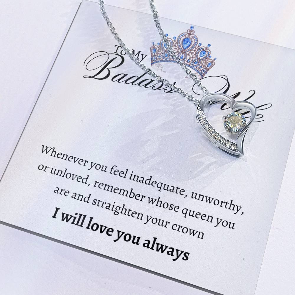 Badass Wife Forever Love Necklace