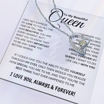 Beautiful Queen Forever Love Necklace