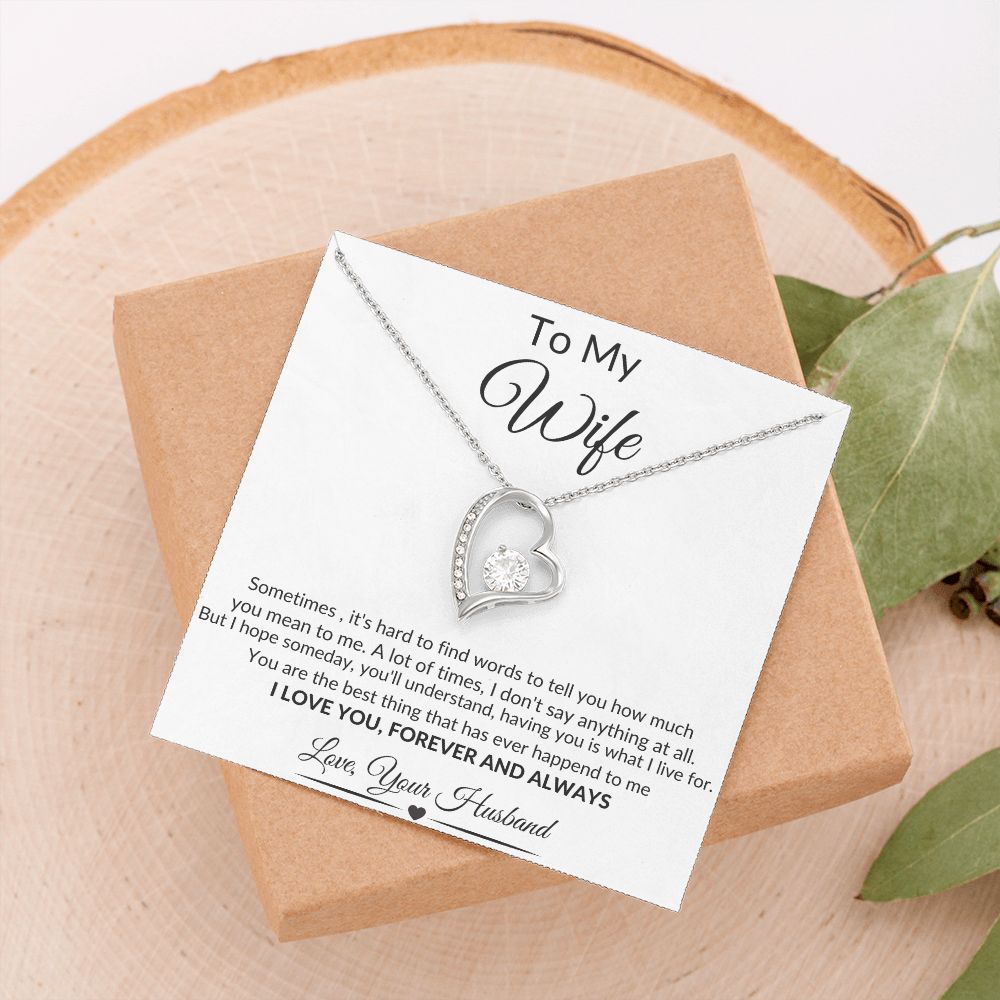 To My Wife Best Thing| Forever Love Necklace LTE