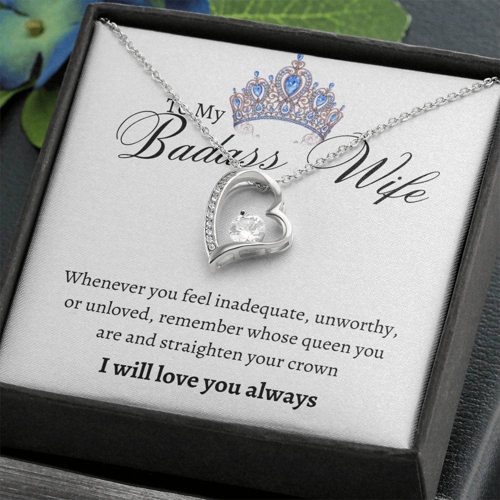 Badass Wife Forever Love Necklace