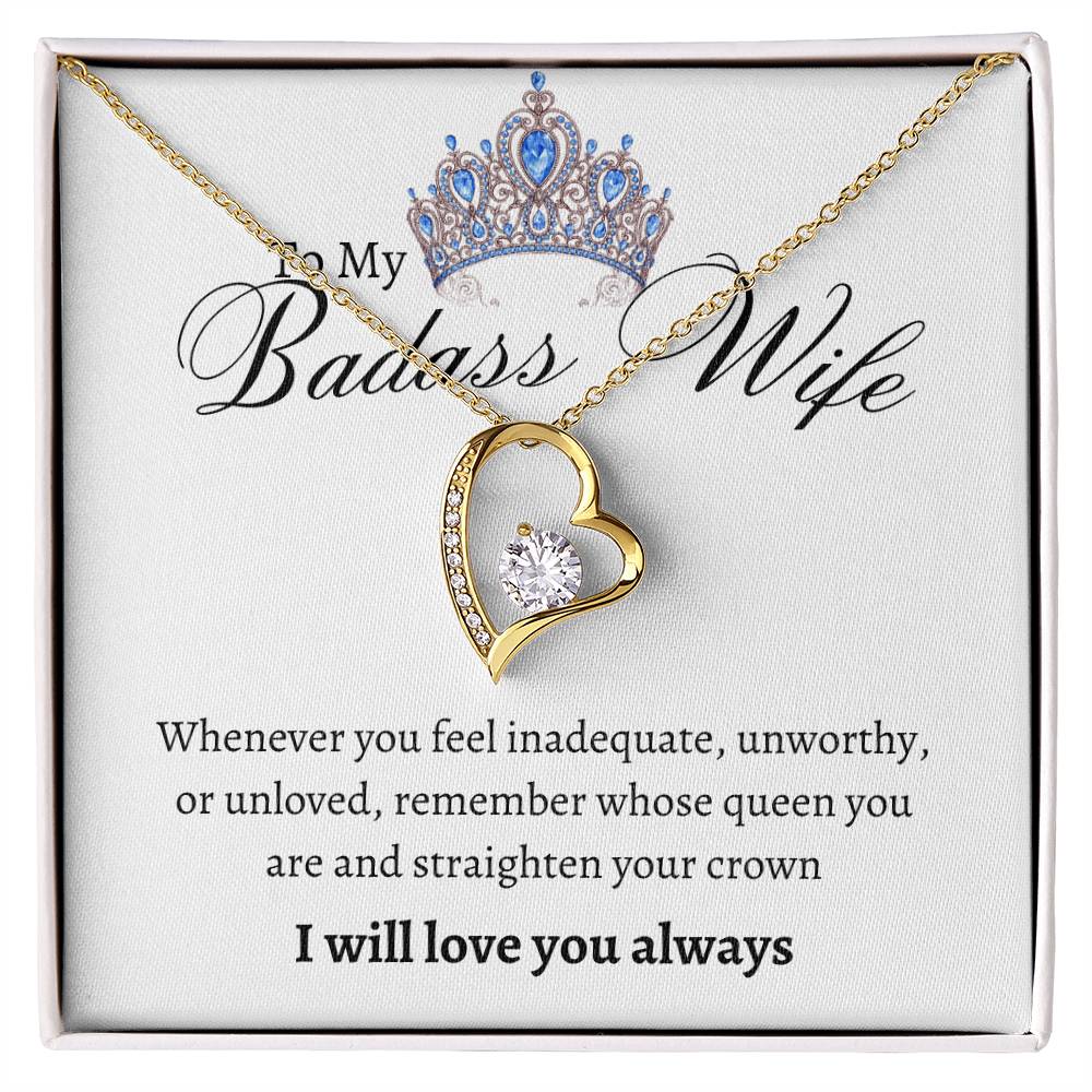 Badass Wife Forever Love Necklace