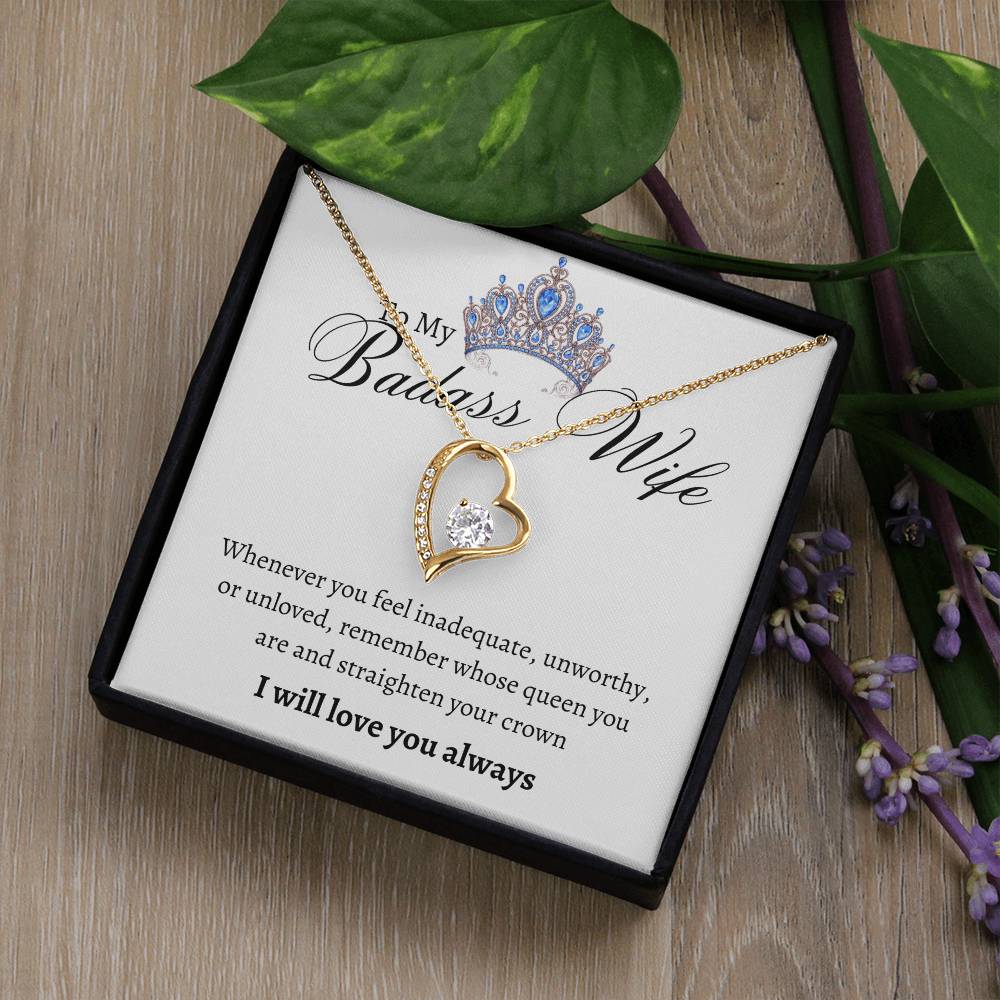 Badass Wife Forever Love Necklace