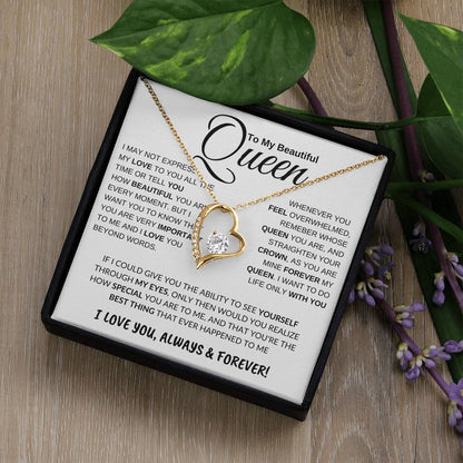 Beautiful Queen Forever Love Necklace