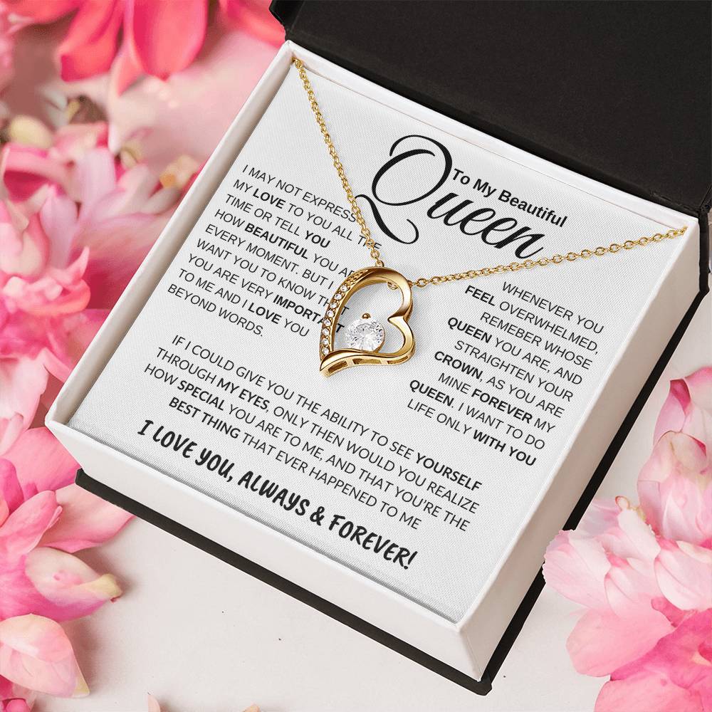 Beautiful Queen Forever Love Necklace