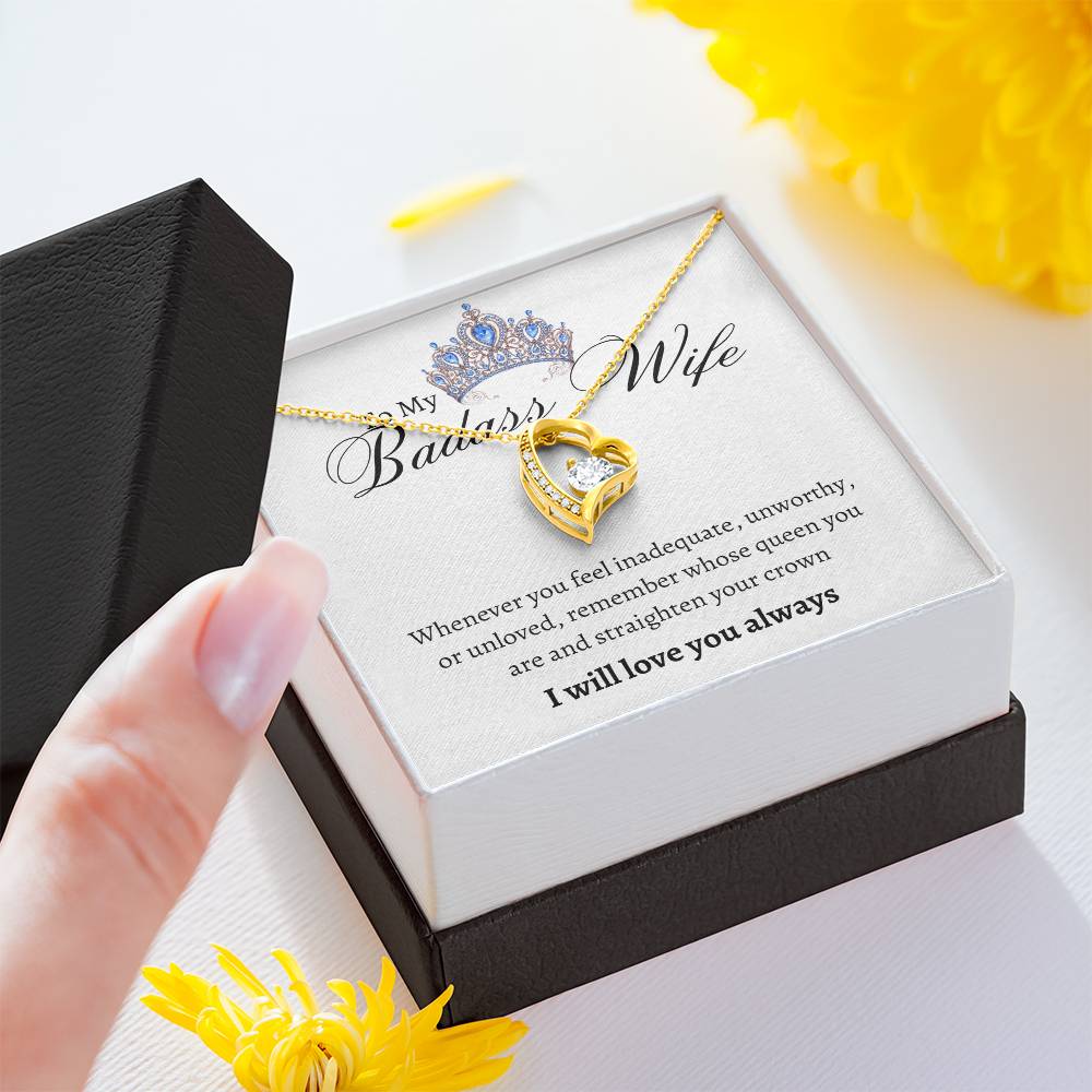 Badass Wife Forever Love Necklace