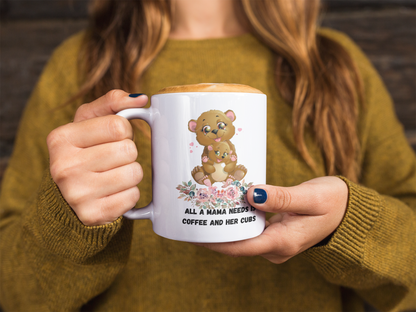 Mama Bear Coffee Mug 15 oz.